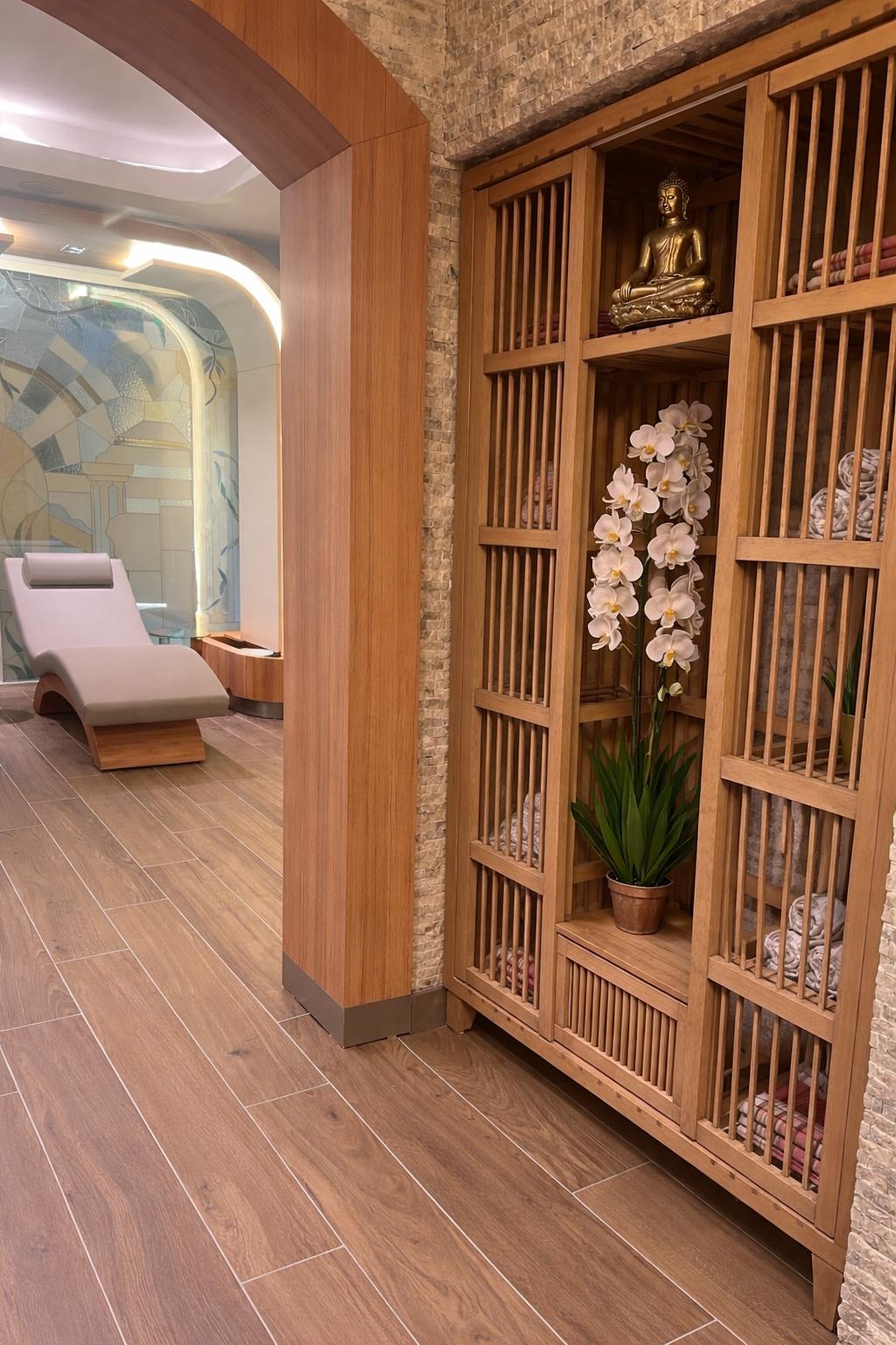 Spa entrance & lounge
